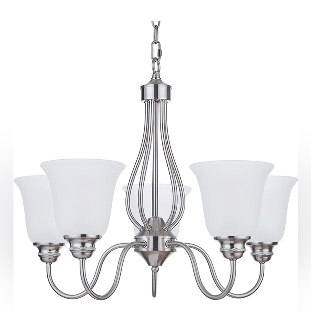 Doraimi 5 Light Chandelier with Brushed Nickel Finish